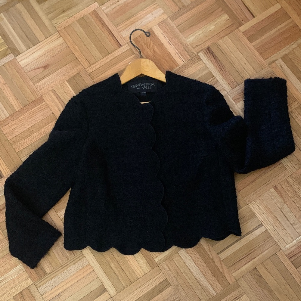 Giambattista Valli - Textured Evening Jacket - BLACK - Women’s Size 42 / Small